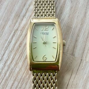 Caravelle by Bulova ladies gold tone dress watch NEW BATTERY